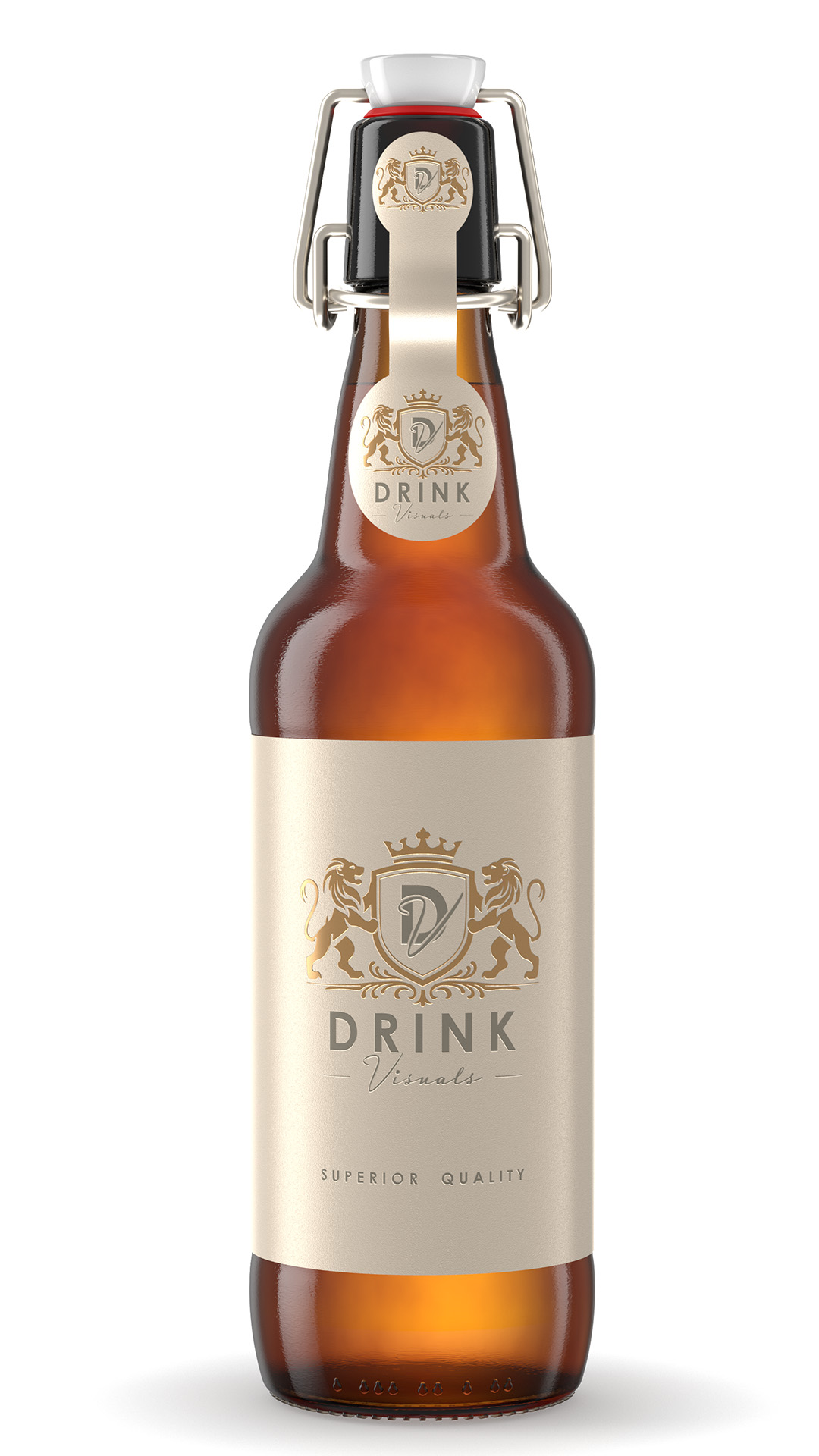 Rendering Bügelflasche 500 ml Rendering Bügelflasche 500 ml
