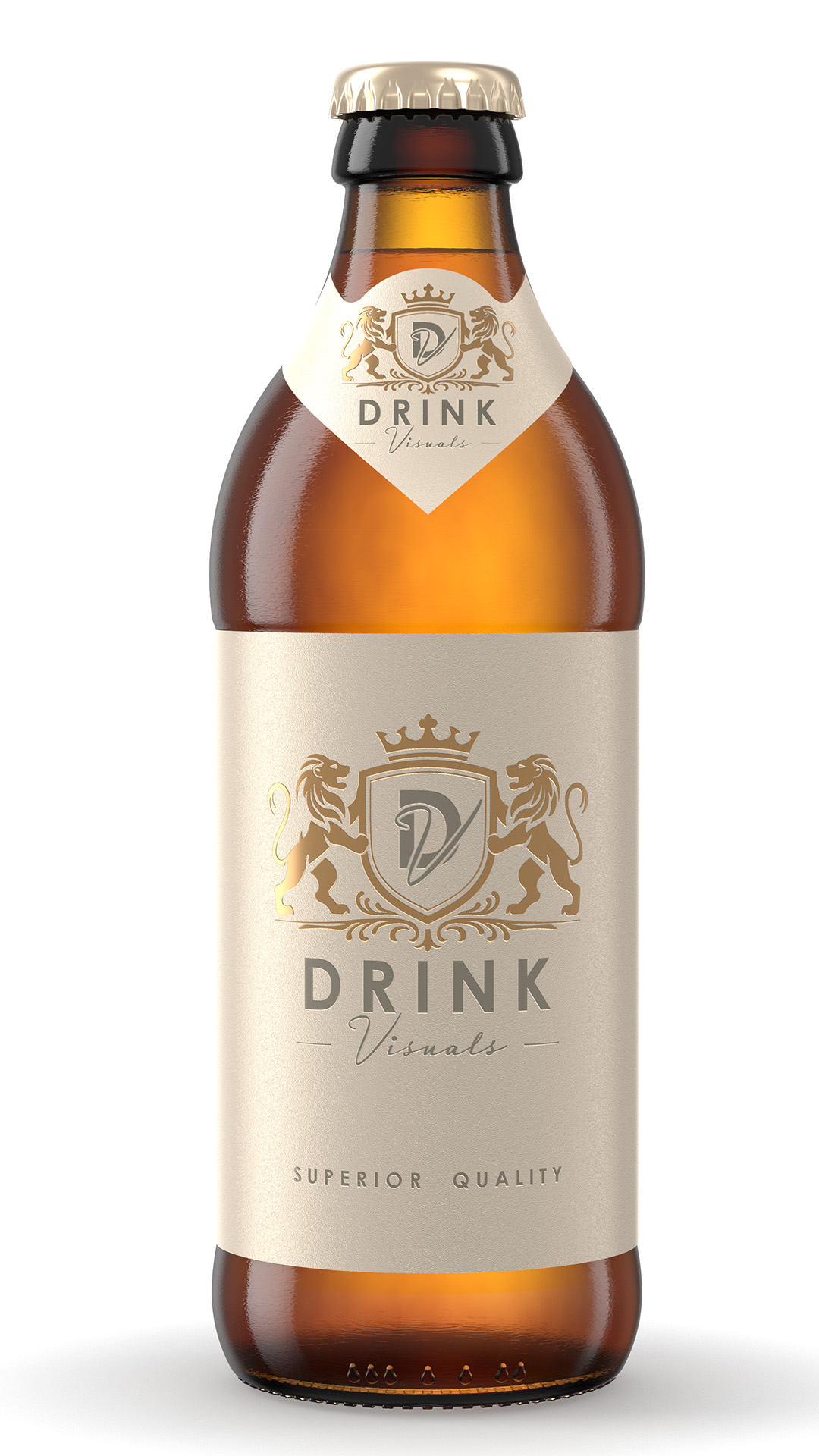 Rendering Euroflasche 330 ml Rendering Euroflasche 330 ml