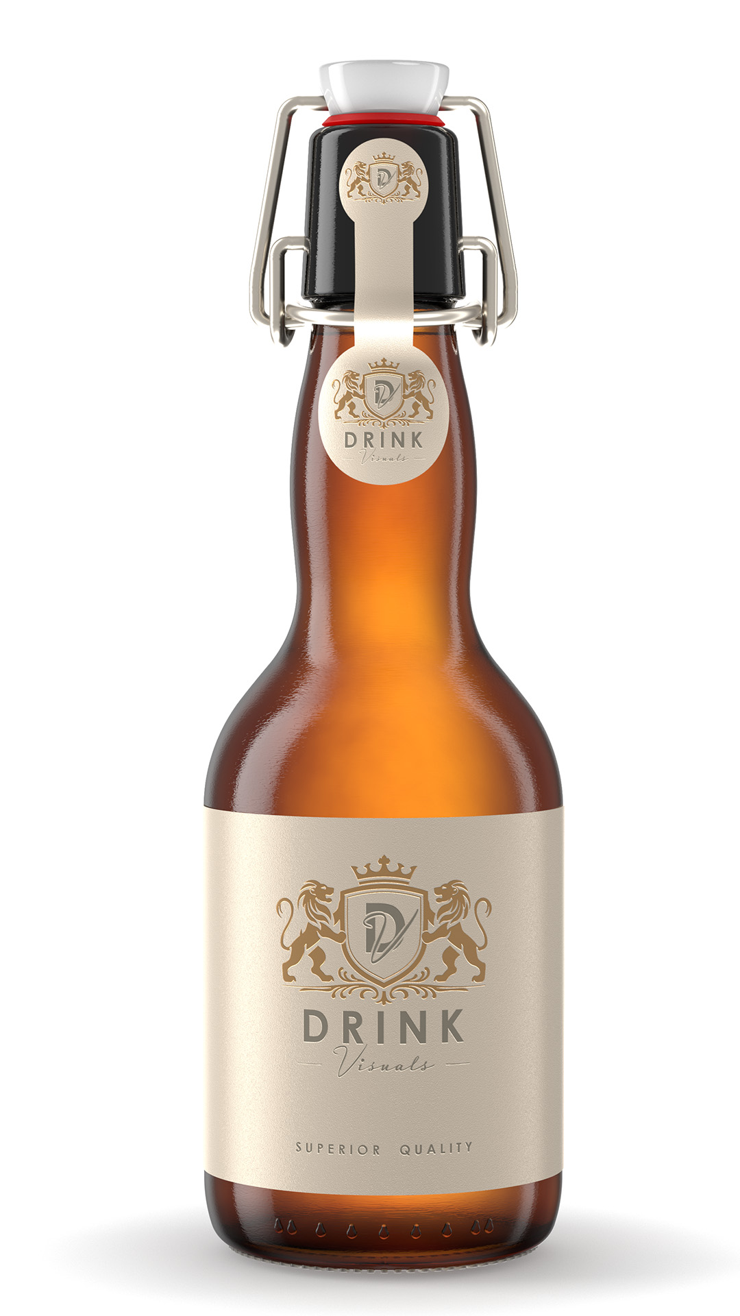 Rendering Bügelflasche 330 ml Rendering Bügelflasche 330 ml