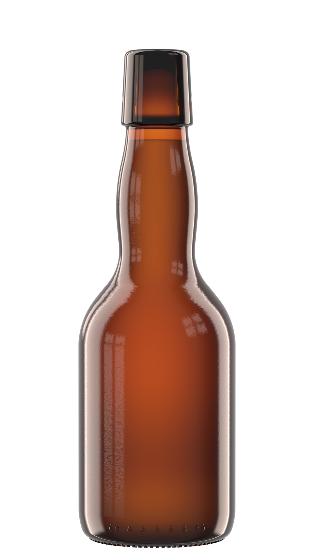 Bierfarbe Lager, Märzen, Festbier, Alt Rendering Bügelflasche Bierfarbe 03