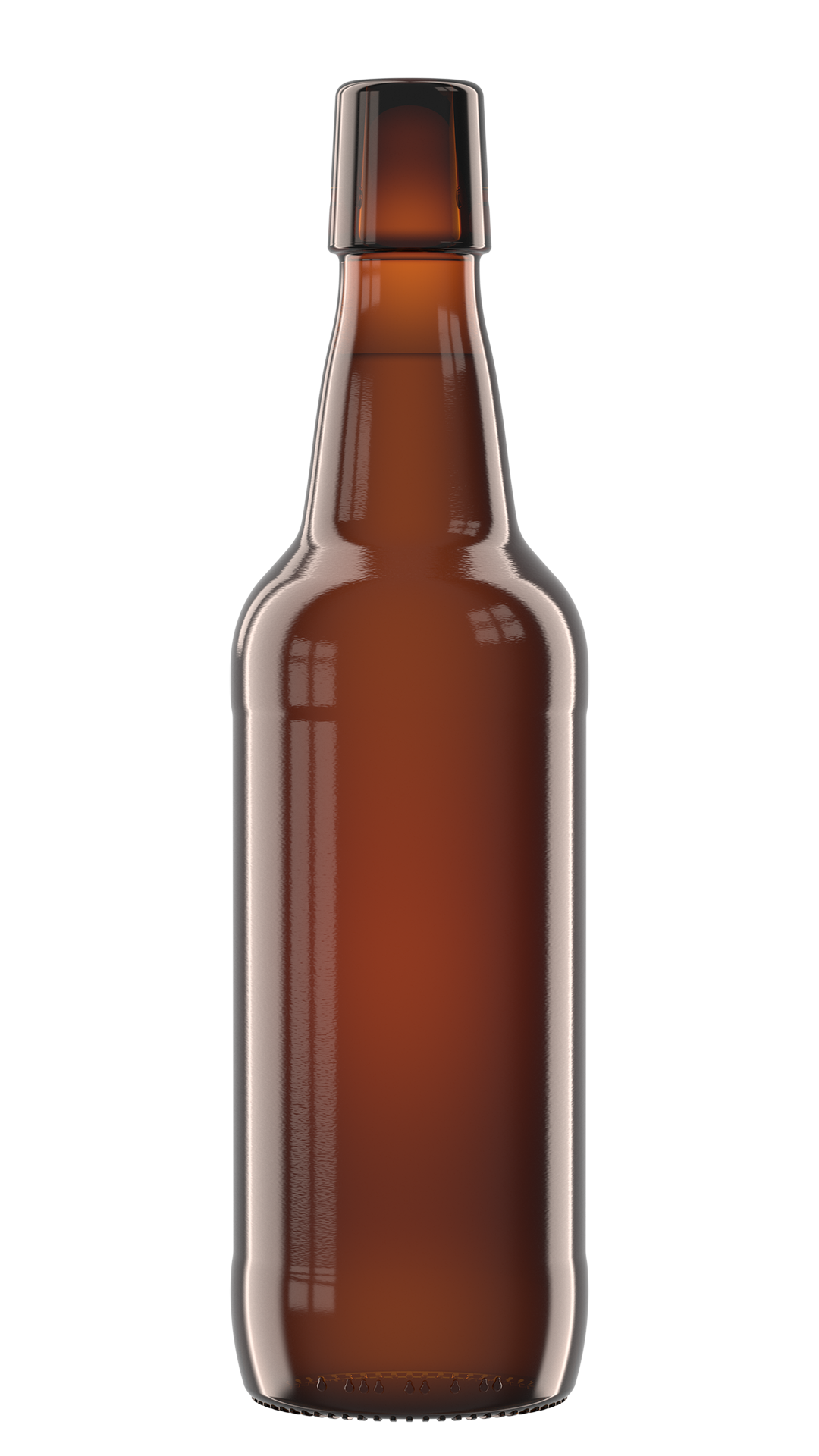 Bierfarbe Alt Dunkel, Lager Dunkel Rendering Bügelflasche Bierfarbe 04