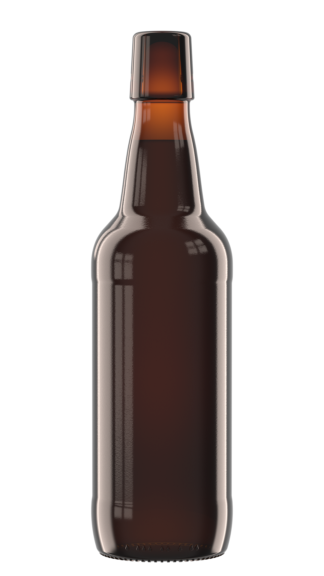 Bierfarbe Stout, Porter, Schwarzbier Rendering Bügelflasche Bierfarbe 06