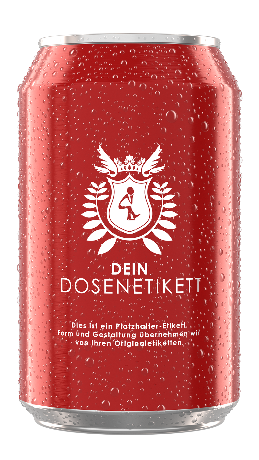 Dose mit Tautropfen Rendering Dose mit Tautropfen