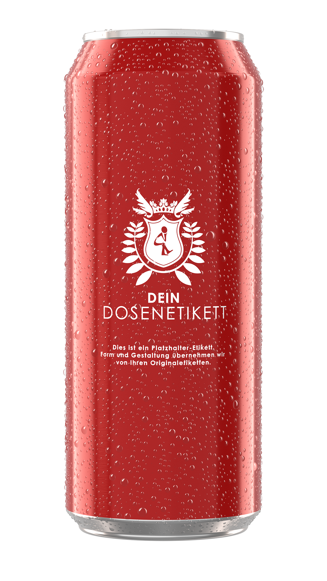 Dose mit Tautropfen Rendering Dose mit Tautropfen