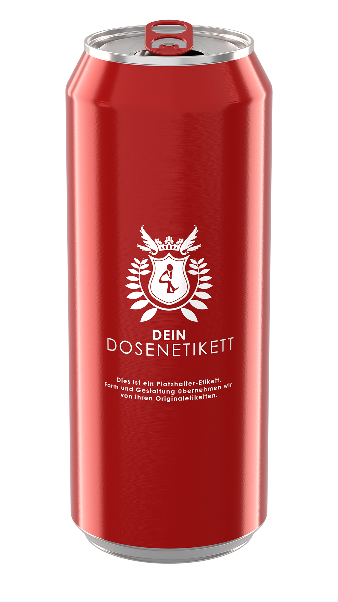 Dose gekippt und offen Rendering Dose offen