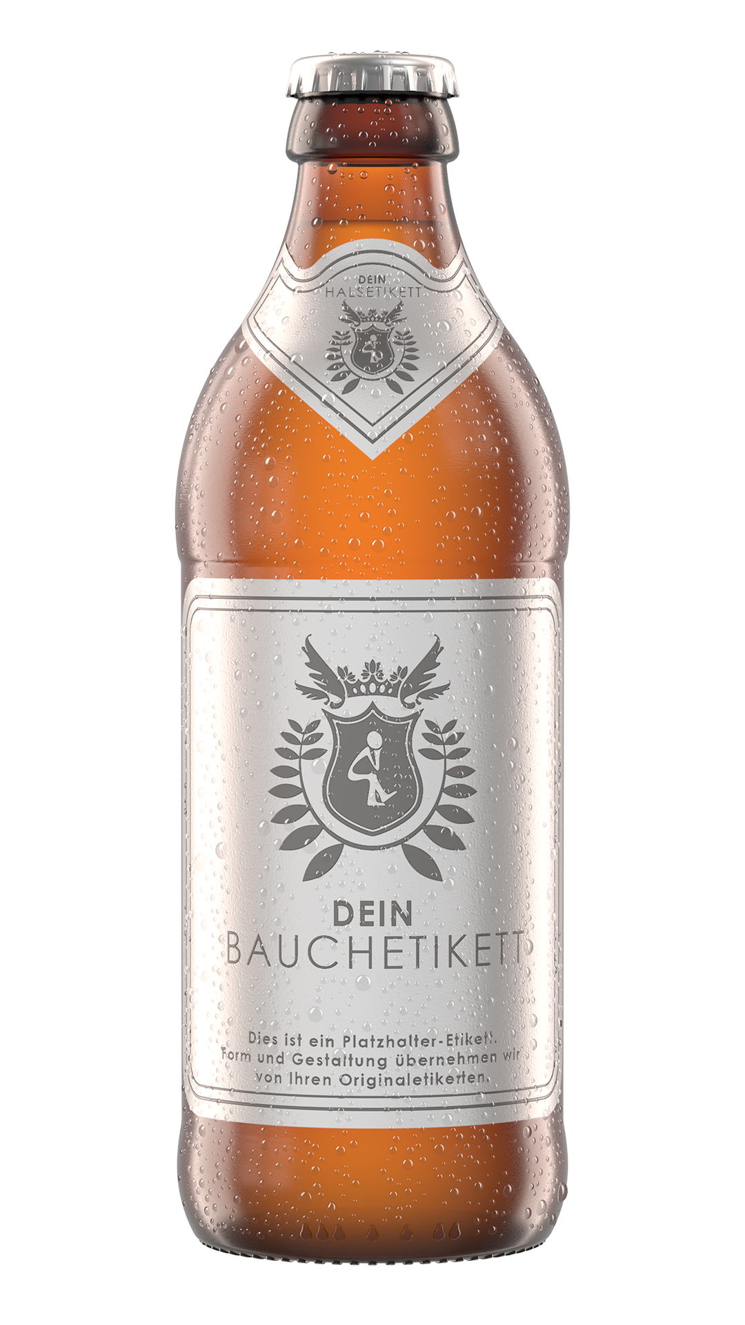 Rendering Euroflasche Kalt mit Tautropfen