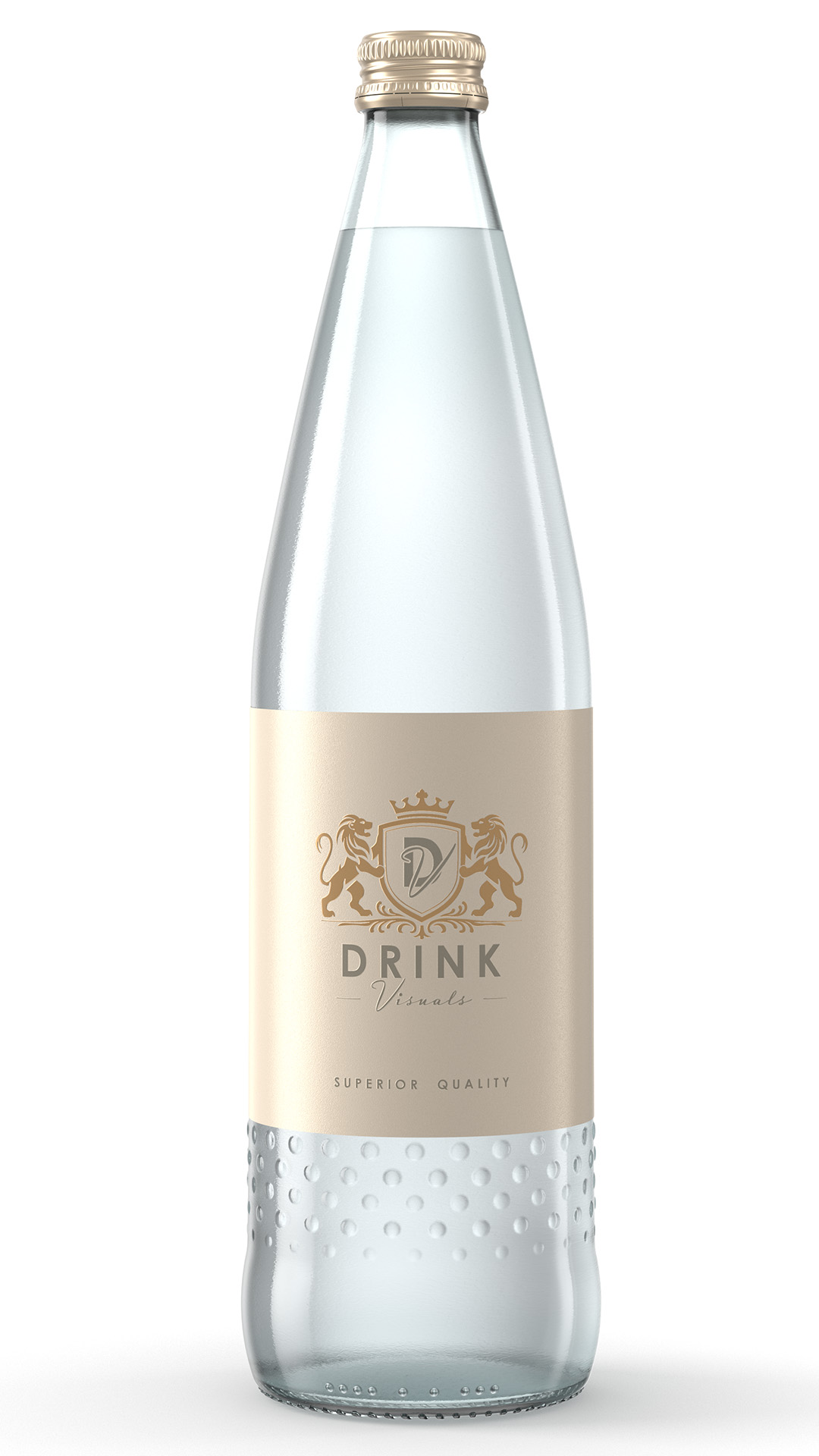 Rendering N2-Flasche 750 ml Mineralwasser Rendering N2-Flasche 750 ml Mineralwasser