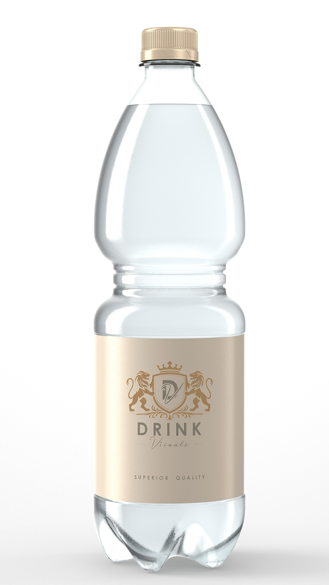 Rendering PET Flasche 1000ml Mineralwasser Rendering PET Flasche 1000ml Mineralwasser