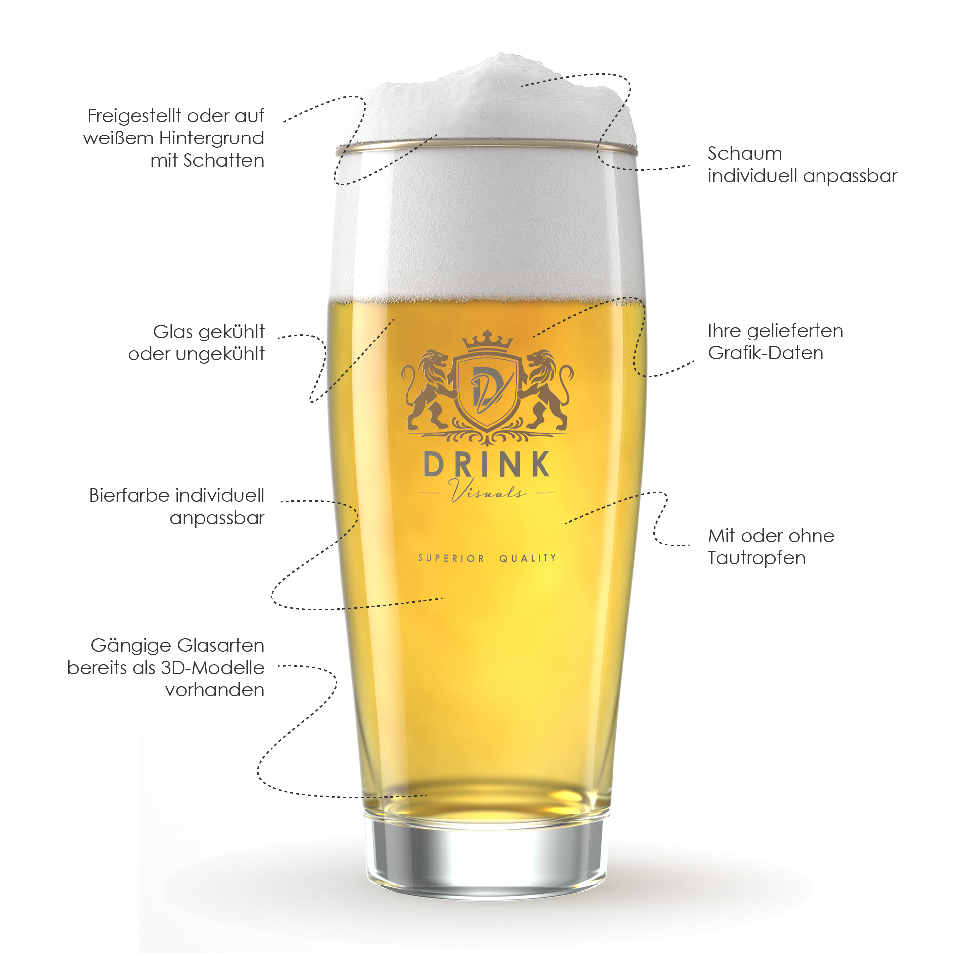 Biergläser Renderings