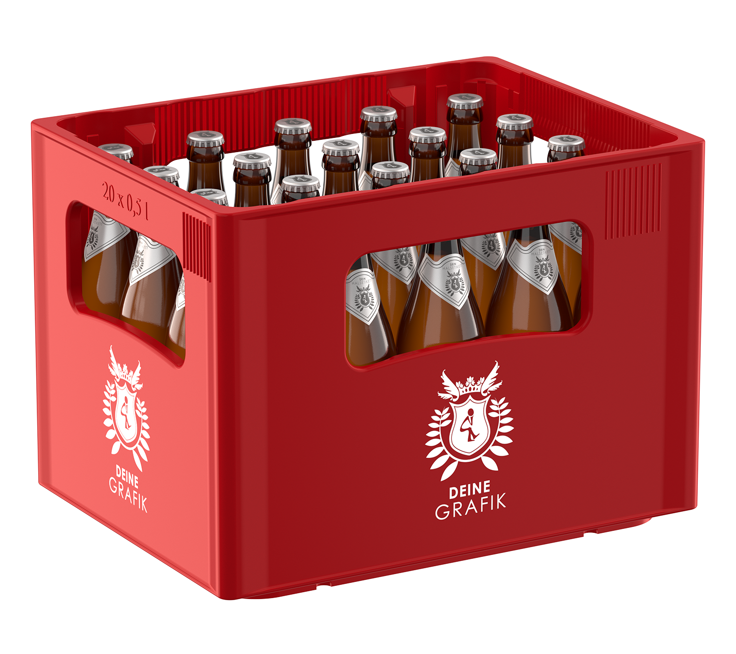 Perspektive NRW-Bierflaschen-Kasten Rendering NRW-Bierflaschen-Kasten