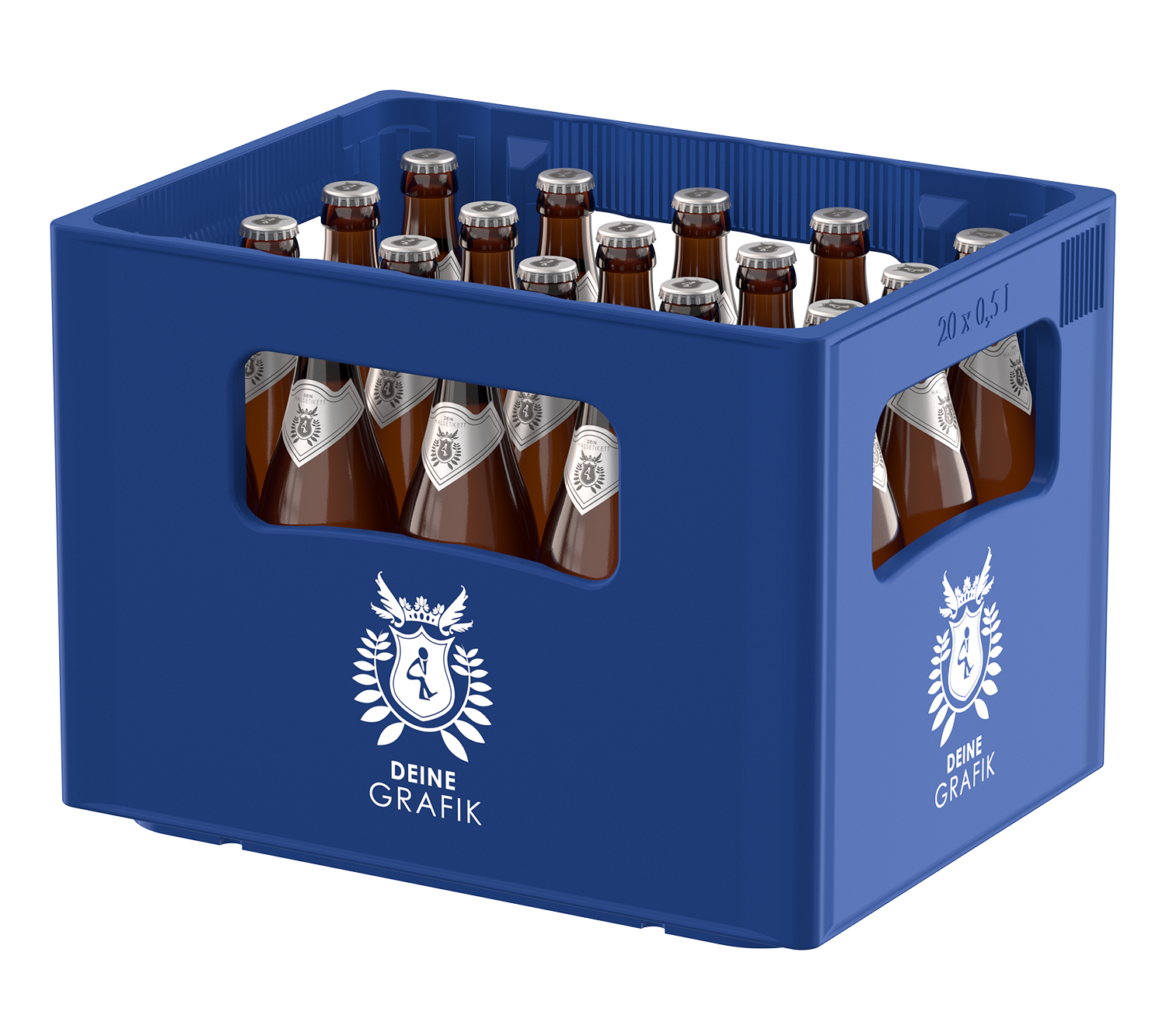 Perspektive NRW-Bierflaschen-Dunkel-Kasten Rendering NRW-Bierflaschen-Dunkel-Kasten