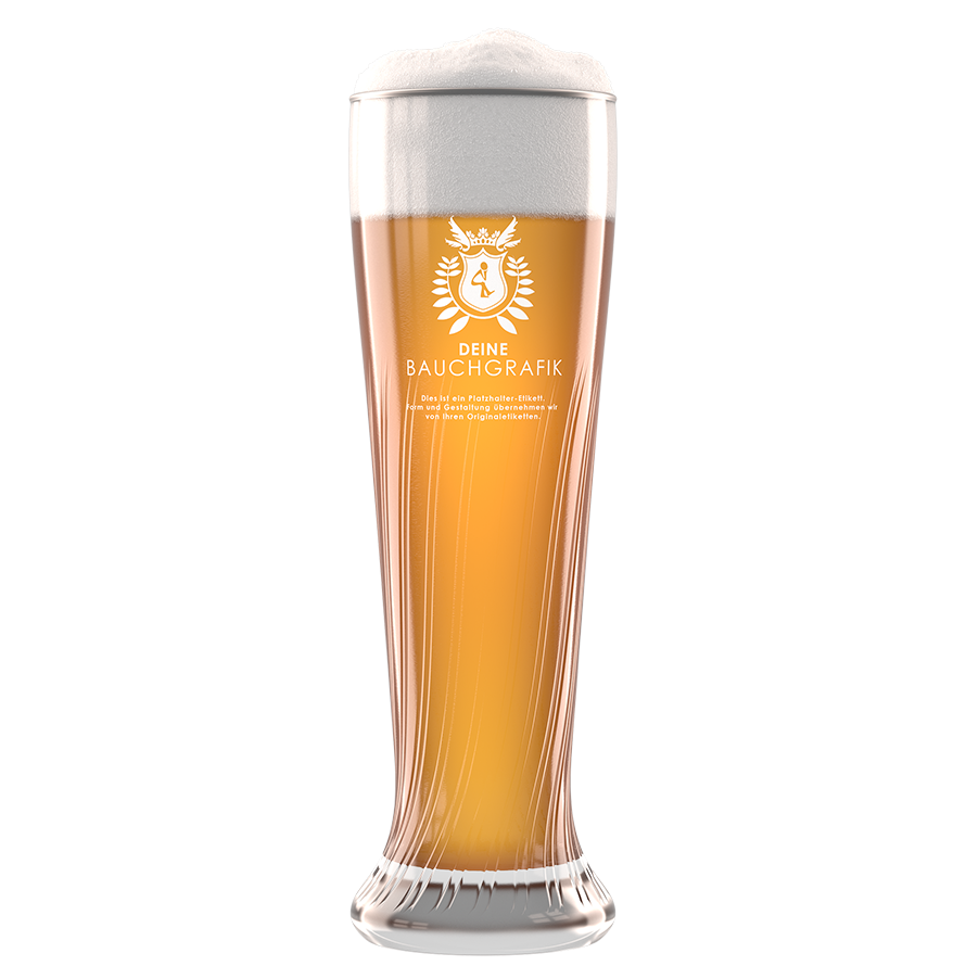 Weizenglas 0,5 l Rendering Weizenglas Hefeweizen