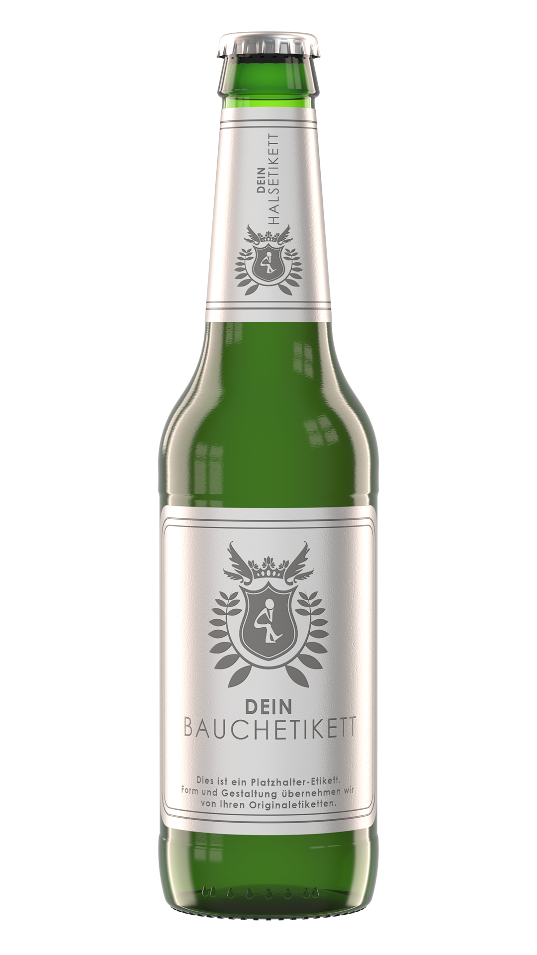 Longneck Frontal Rendering Longneck Bierflasche