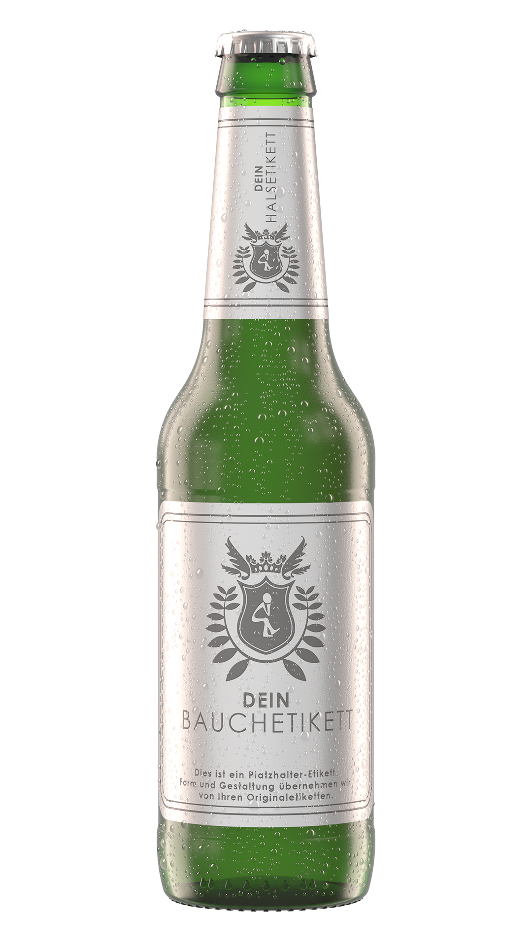 Longneck Kalt mit Tautropfen Rendering Longneck Kalt mit Tautropfen