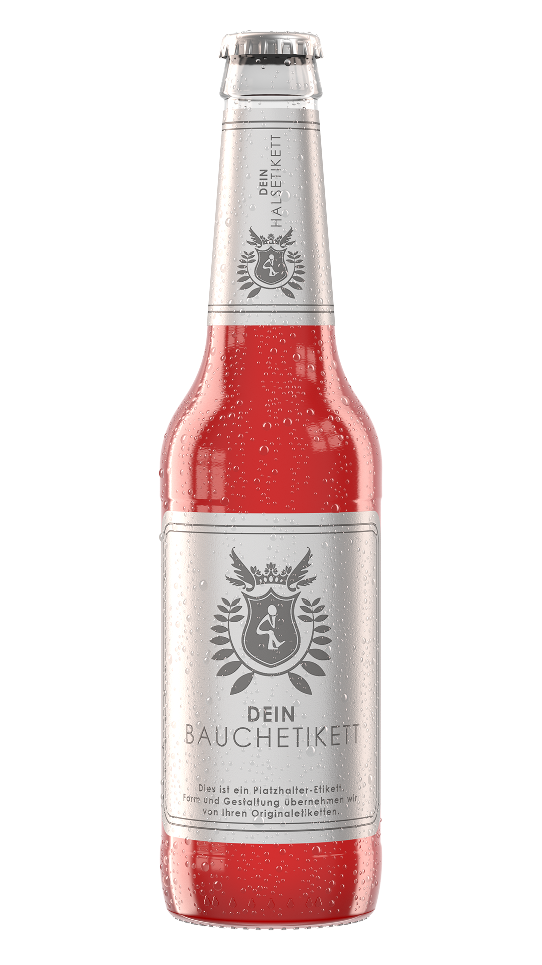 Longneck mit Tautropfen Rendering Longneck