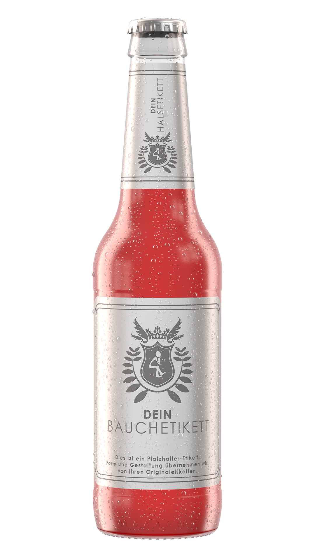 Longneck Kalt mit Tautropfen Rendering Longneck Kalt mit Tautropfen