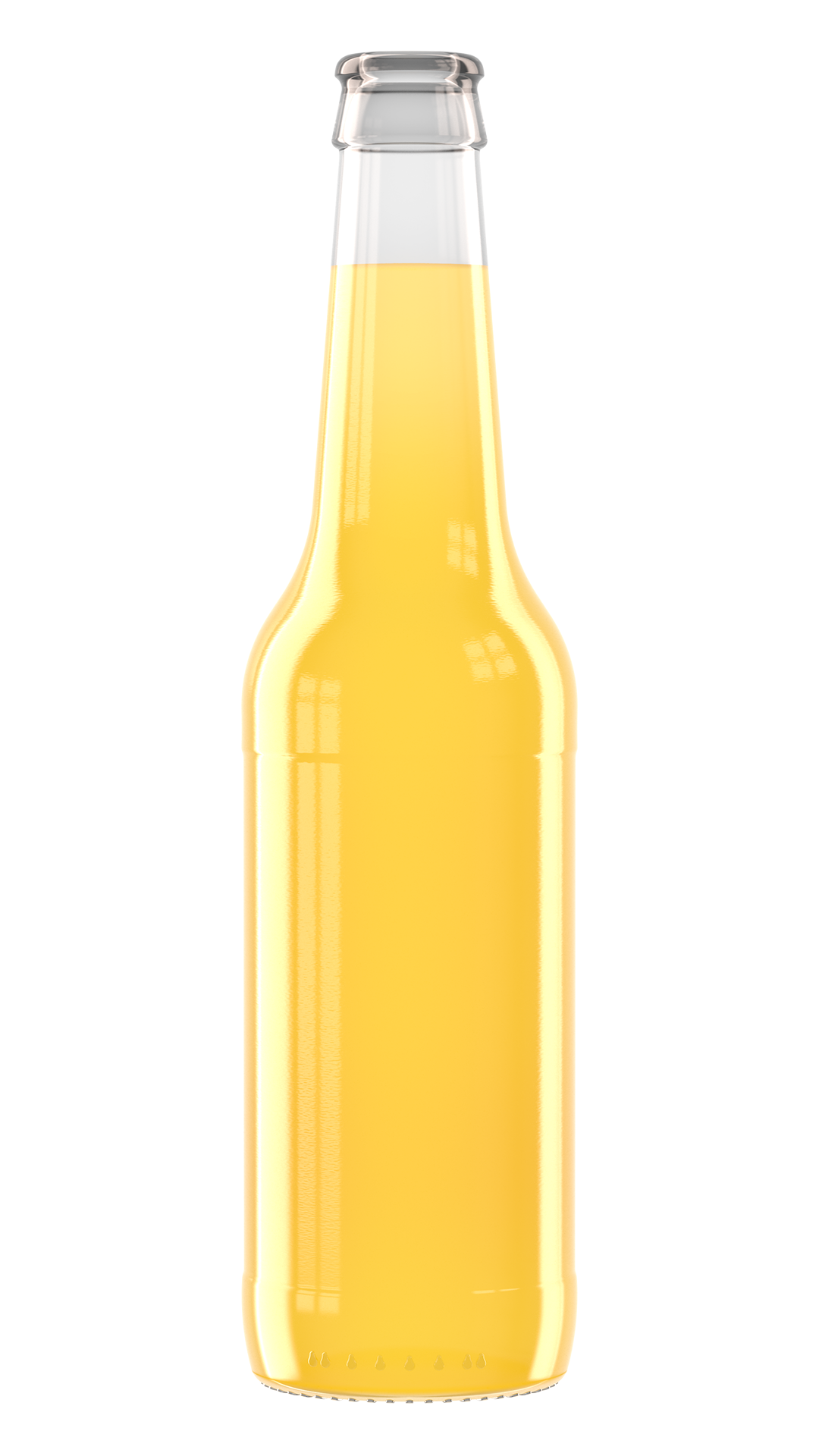 Getränkefarbe Orange, Maracuja, Mango Rendering Longneck Getränkefarbe 05