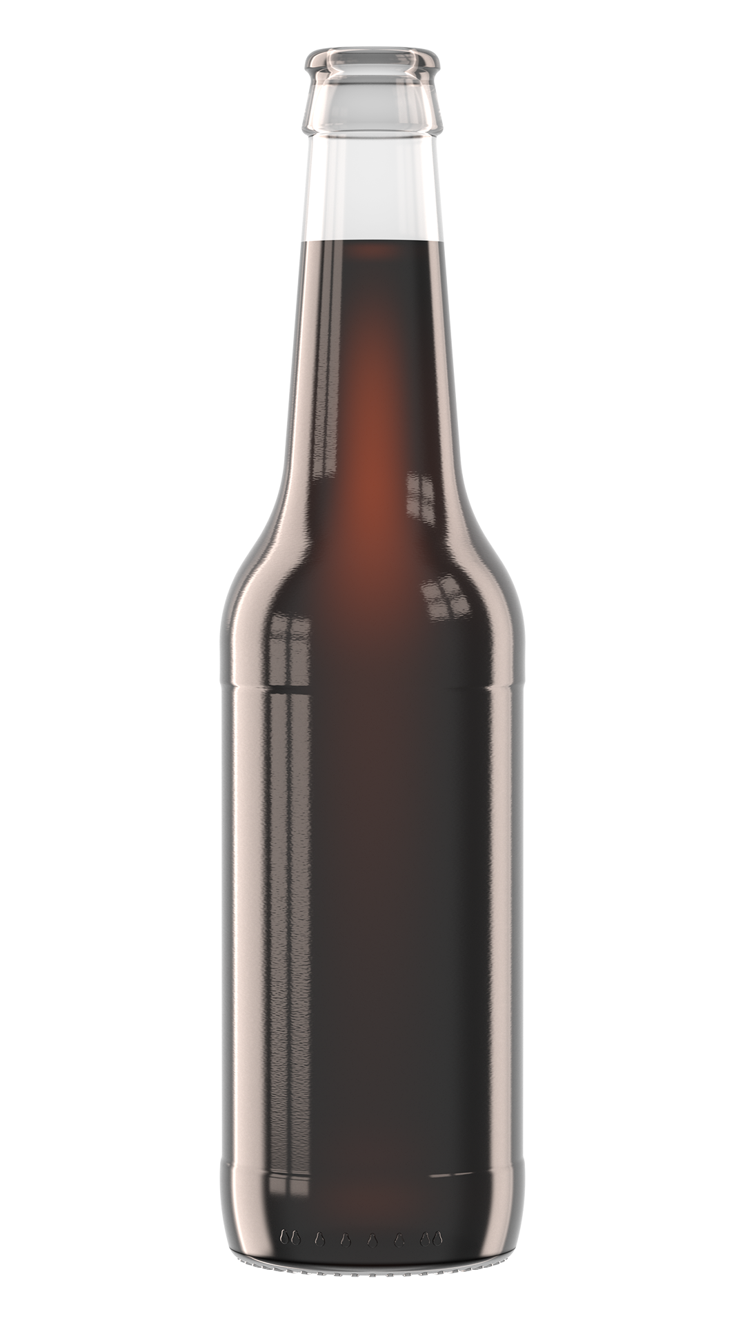 Getränkefarbe Cola-Mix Rendering Longneck Getränkefarbe 11