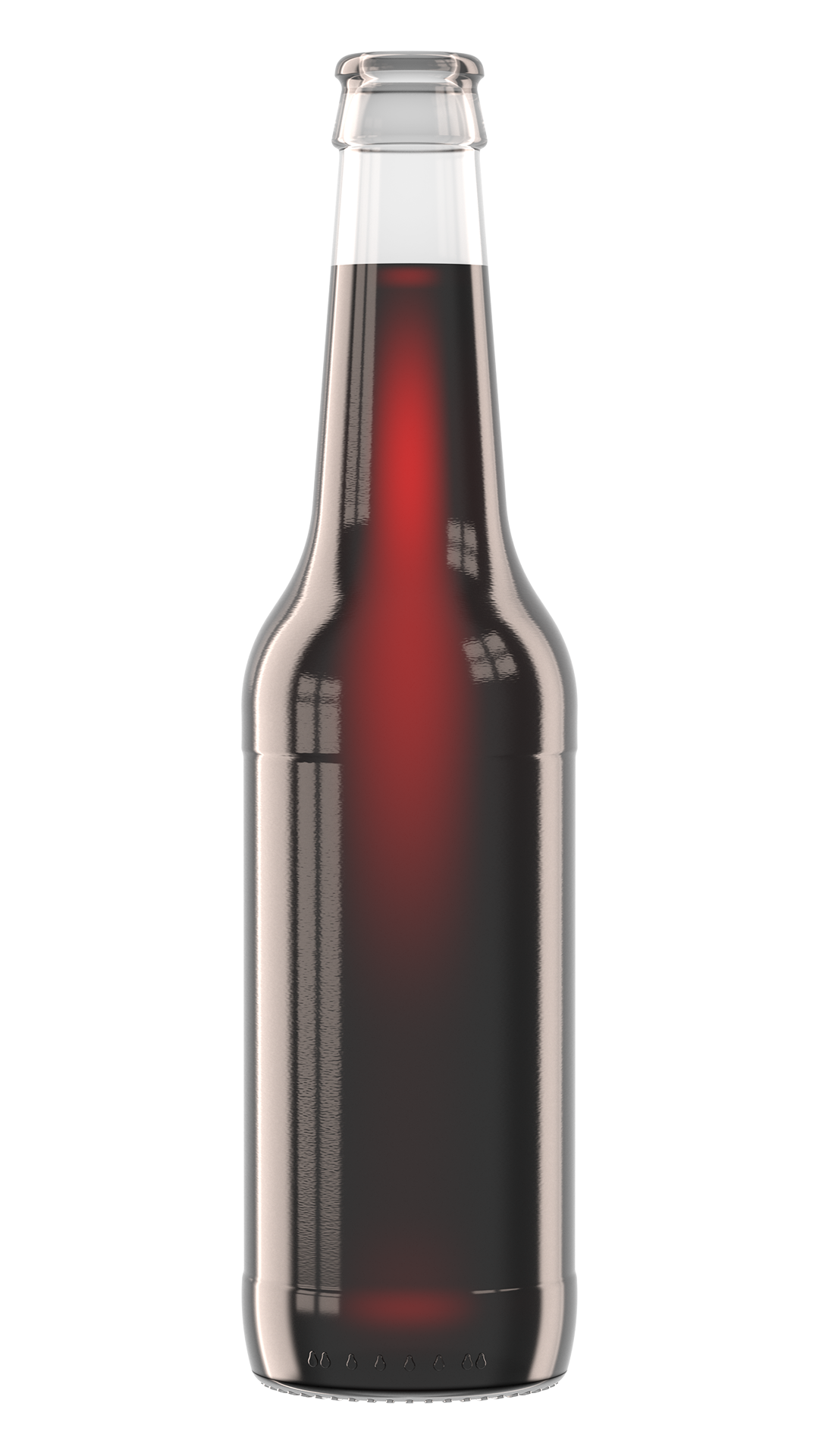 Getränkefarbe Cola Rendering Longneck Getränkefarbe 12