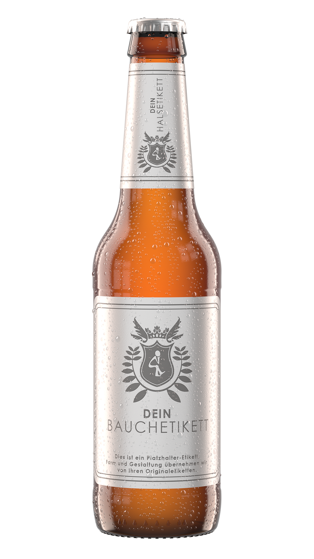 Longneck mit Tautropfen Rendering Longneck