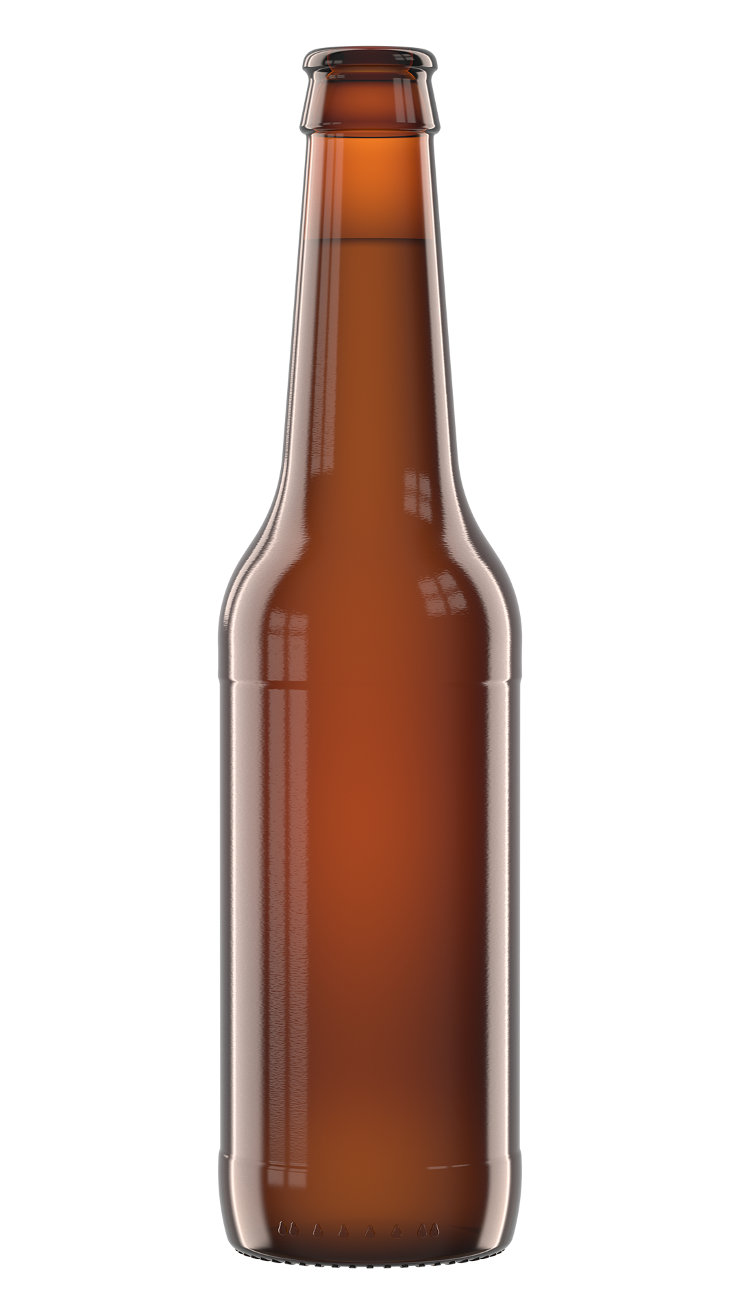 Bierfarbe Alt Dunkel, Lager Dunkel Rendering Longneck Bierfarbe 04