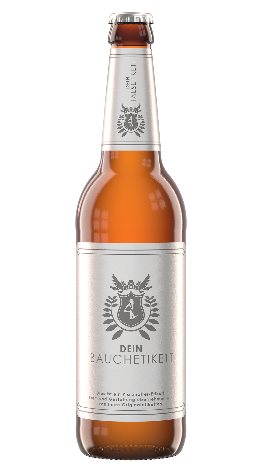 Longneck Frontal Rendering Longneck Bierflasche