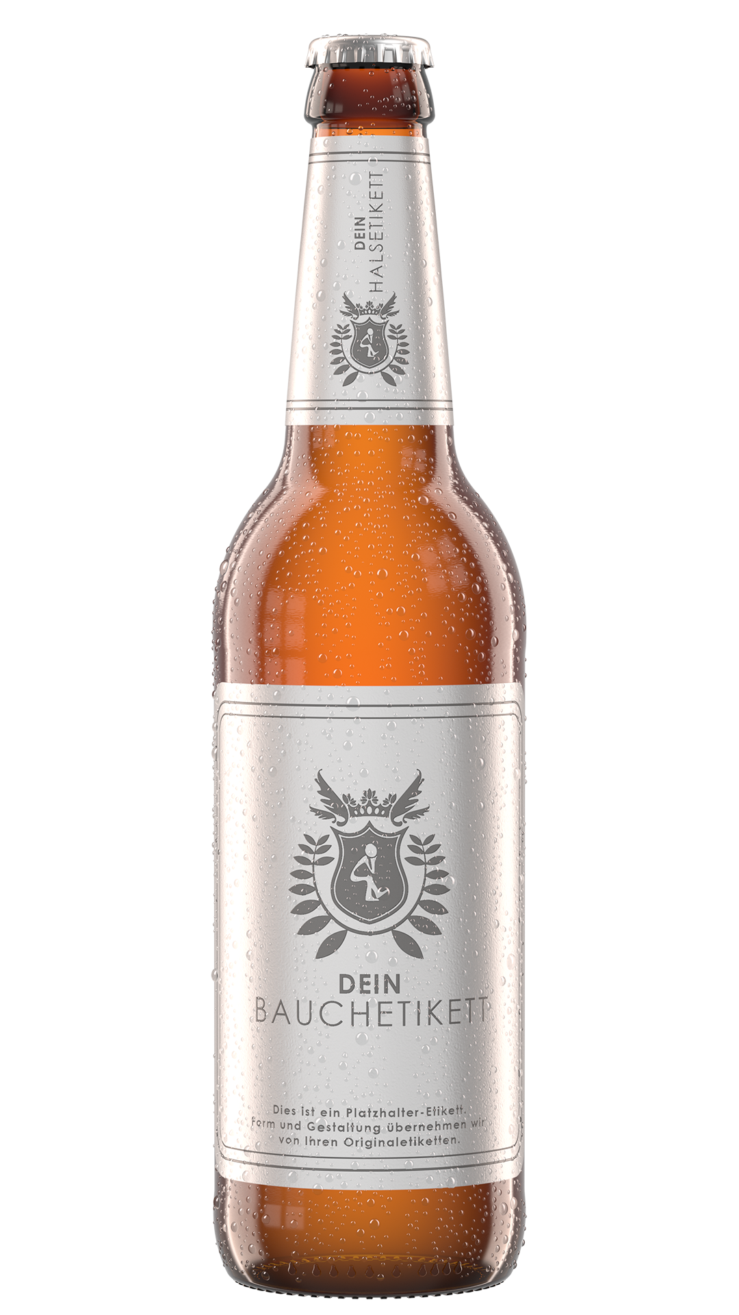 Longneck mit Tautropfen Rendering Longneck