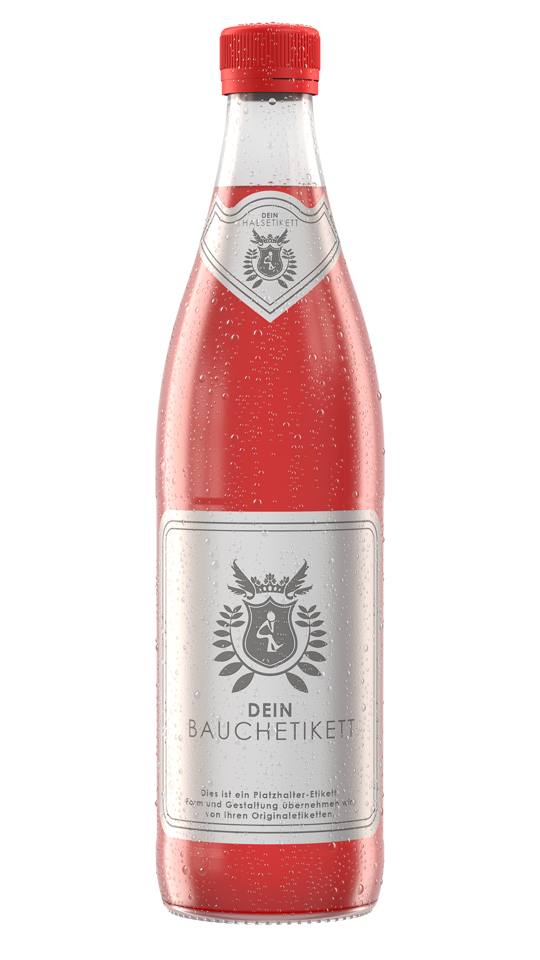 Rendering NRW-Flasche Kalt mit Tautropfen