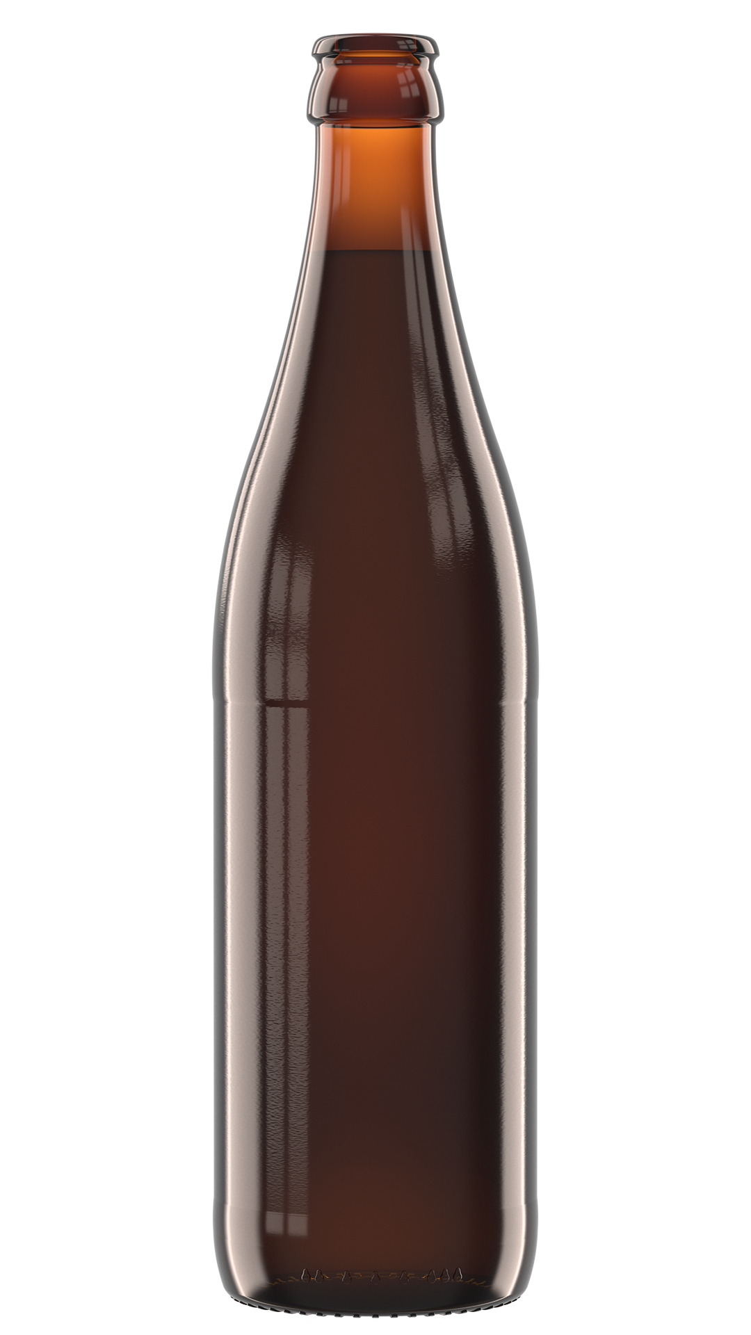 Bierfarbe Stout, Porter, Schwarzbier Rendering NRW-Bierflasche Bierfarbe 06