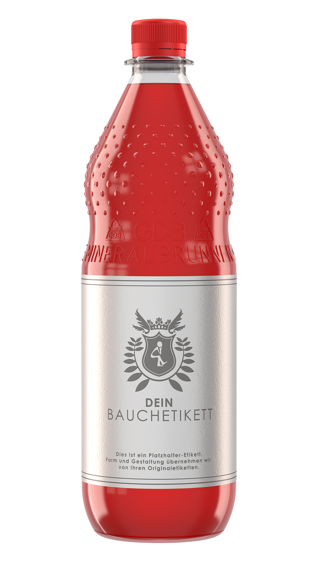 PET-Flasche Frontal Rendering PET-Flasche Limoflasche