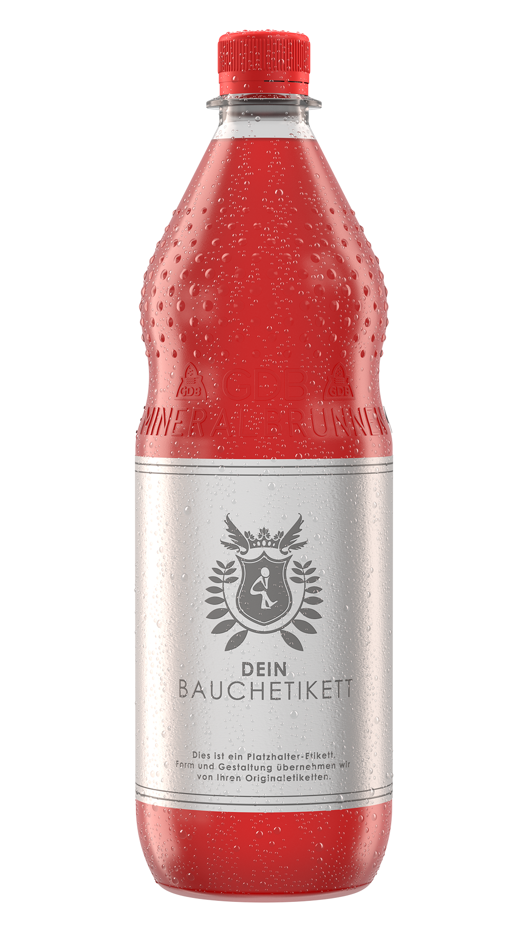PET-Flasche Kalt mit Tautropfen Rendering PET-Flasche Kalt mit Tautropfen