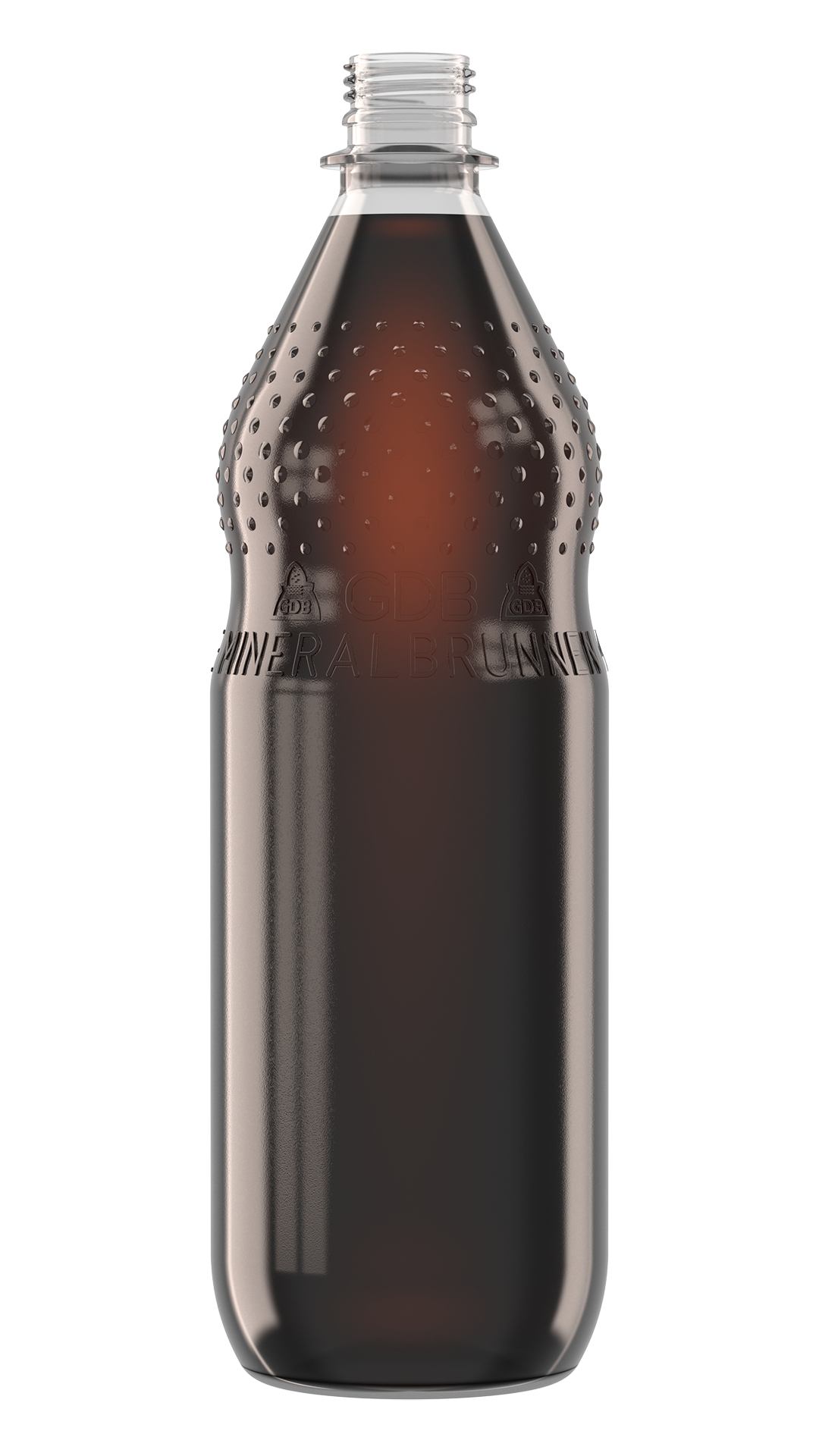 Getränkefarbe Cola-Mix Rendering PET-Flasche Getränkefarbe 11