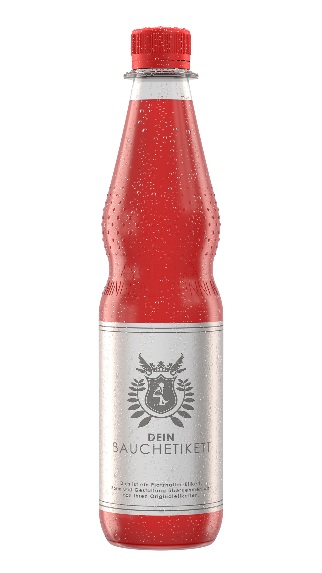 PET-Flasche Kalt mit Tautropfen Rendering PET-Flasche Kalt mit Tautropfen