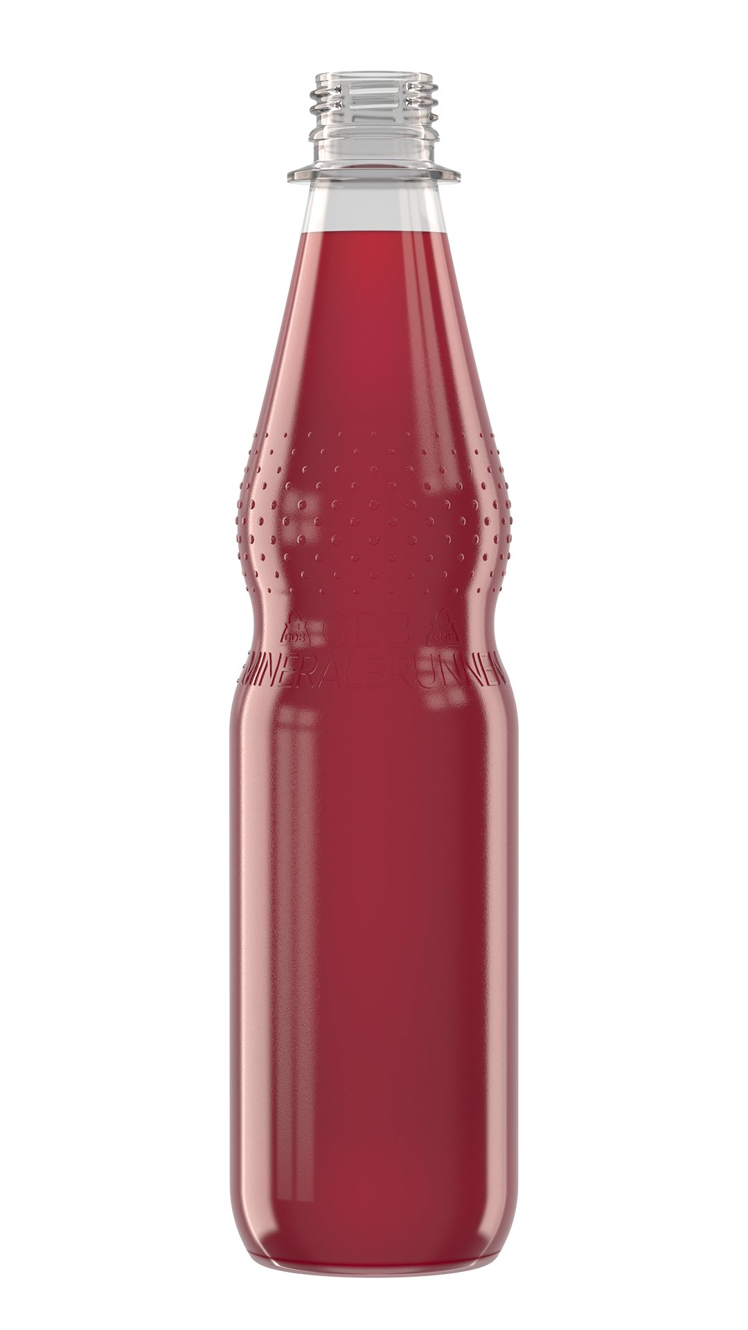 Getränkefarbe Johannisbeere, Blutotange Rendering PET-Flasche Getränkefarbe 10