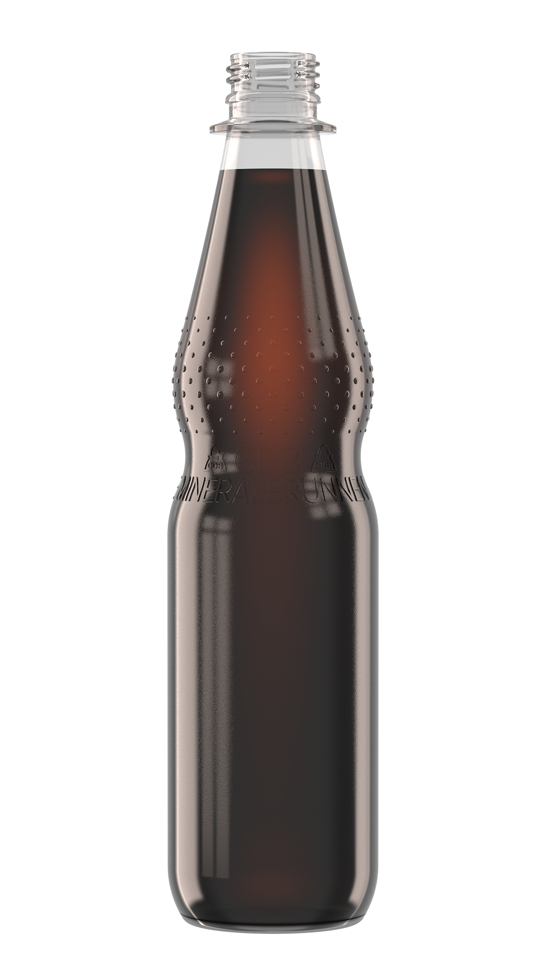 Getränkefarbe Cola-Mix Rendering PET-Flasche Getränkefarbe 11