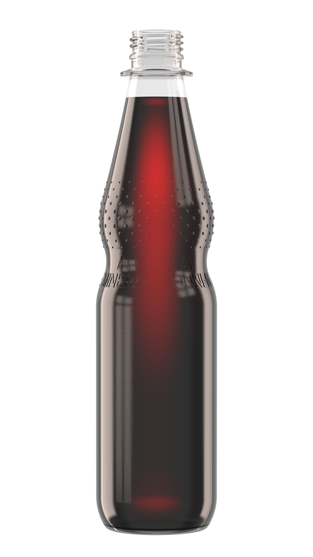 Getränkefarbe Cola Rendering PET-Flasche Getränkefarbe 12