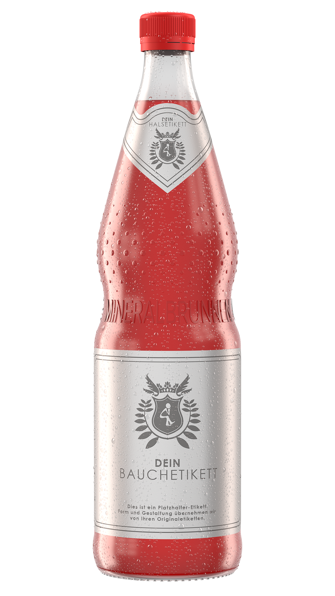 Rendering Perlenflasche Kalt mit Tautropfen