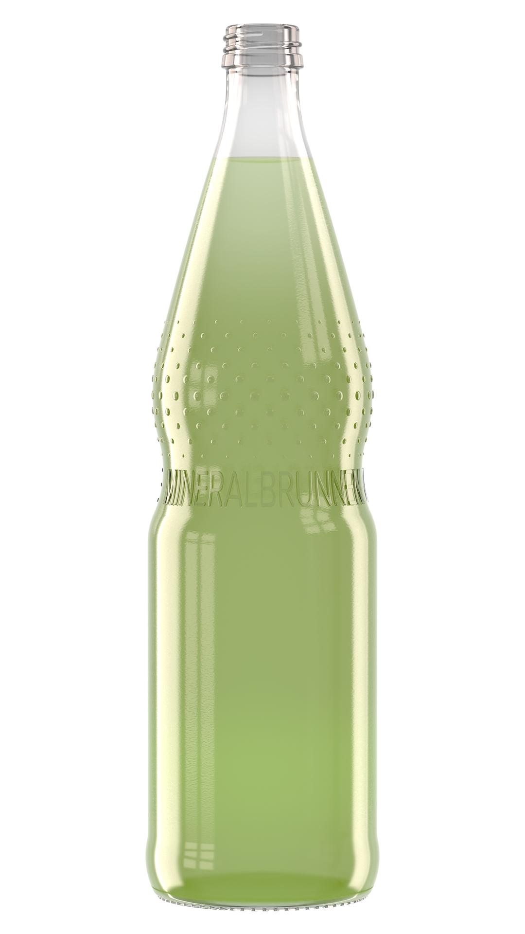 Rendering Perlenflasche Getränkefarbe 02