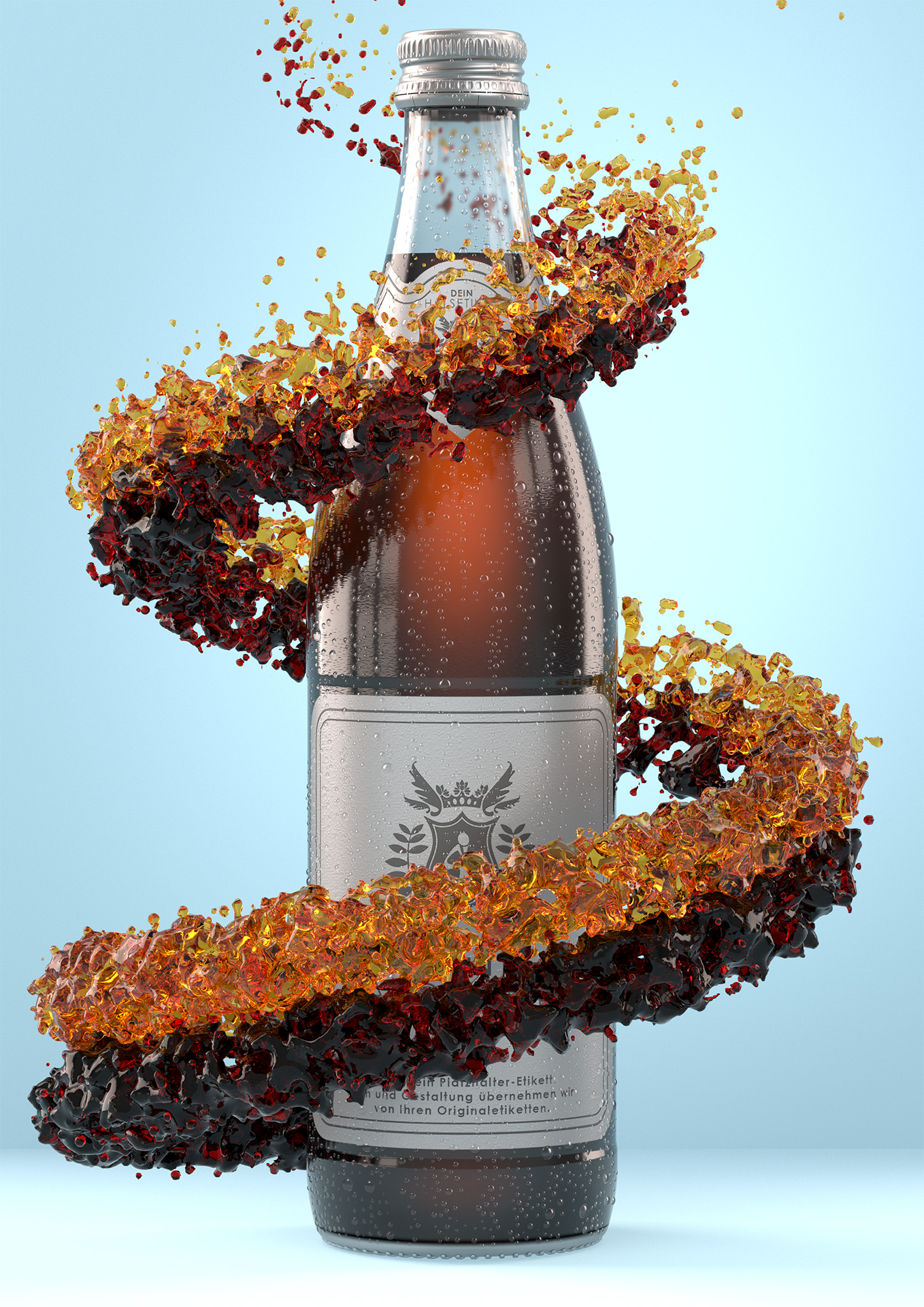 Rendering Cola-Mix mit Strudel Rendering Cola-Mix mit Strudel