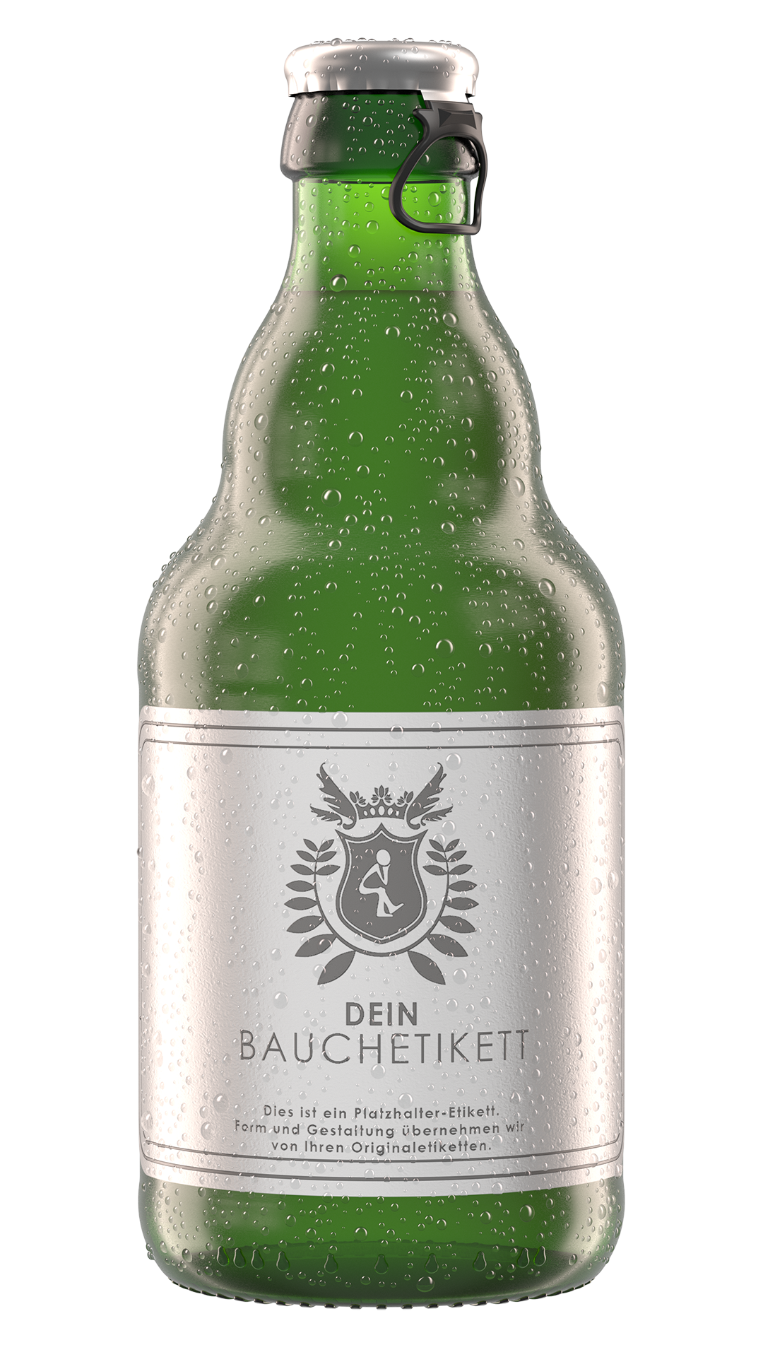 Steinie Kalt mit Tautropfen Rendering Steinie Kalt mit Tautropfen