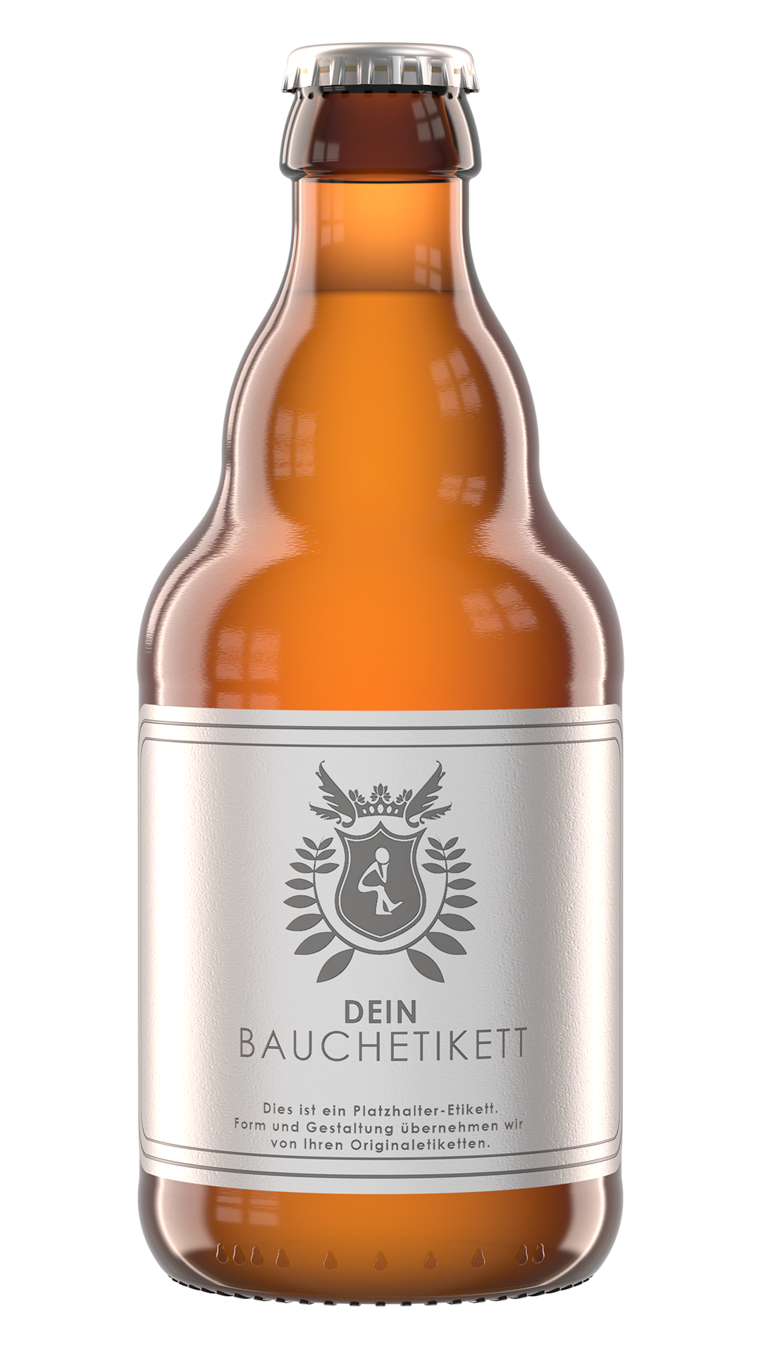 Steinie Frontal Rendering Steinie Bierflasche