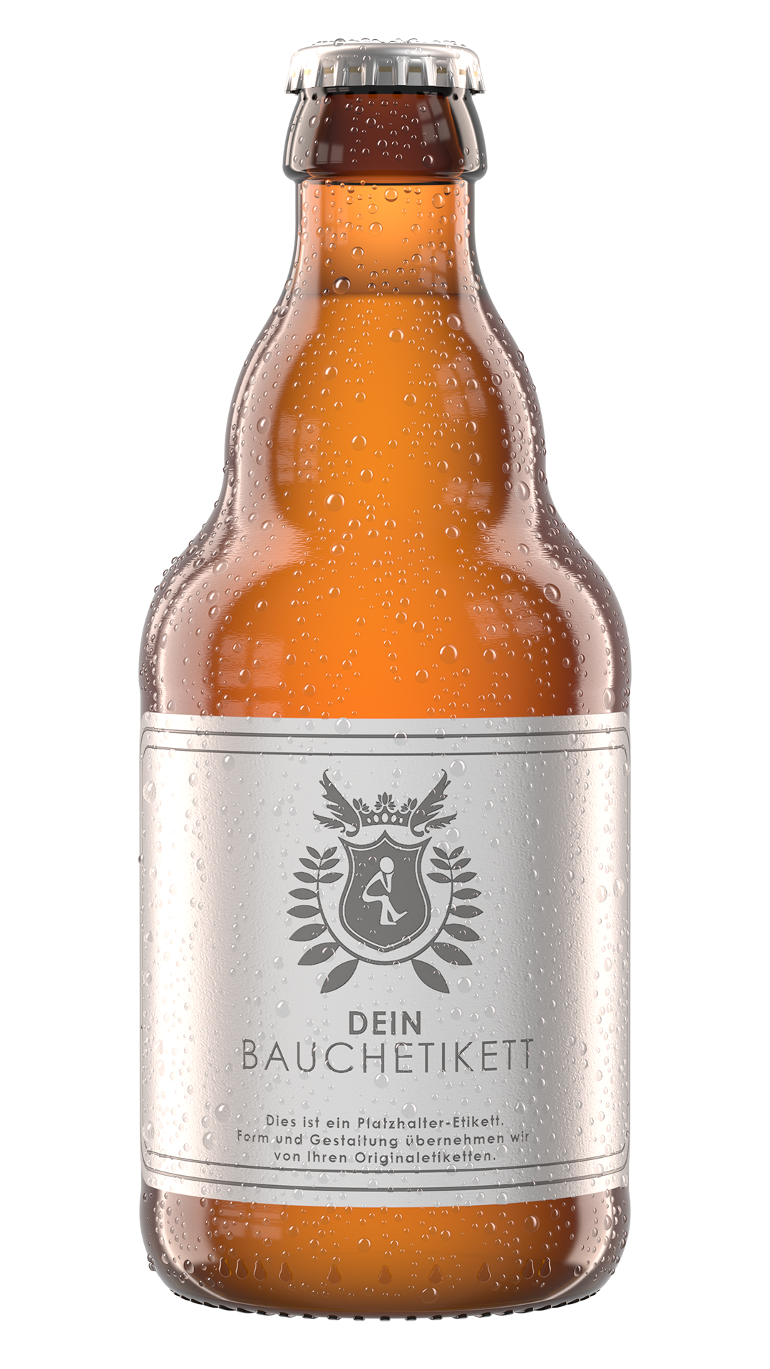 Steinie mit Tautropfen Rendering Steinie