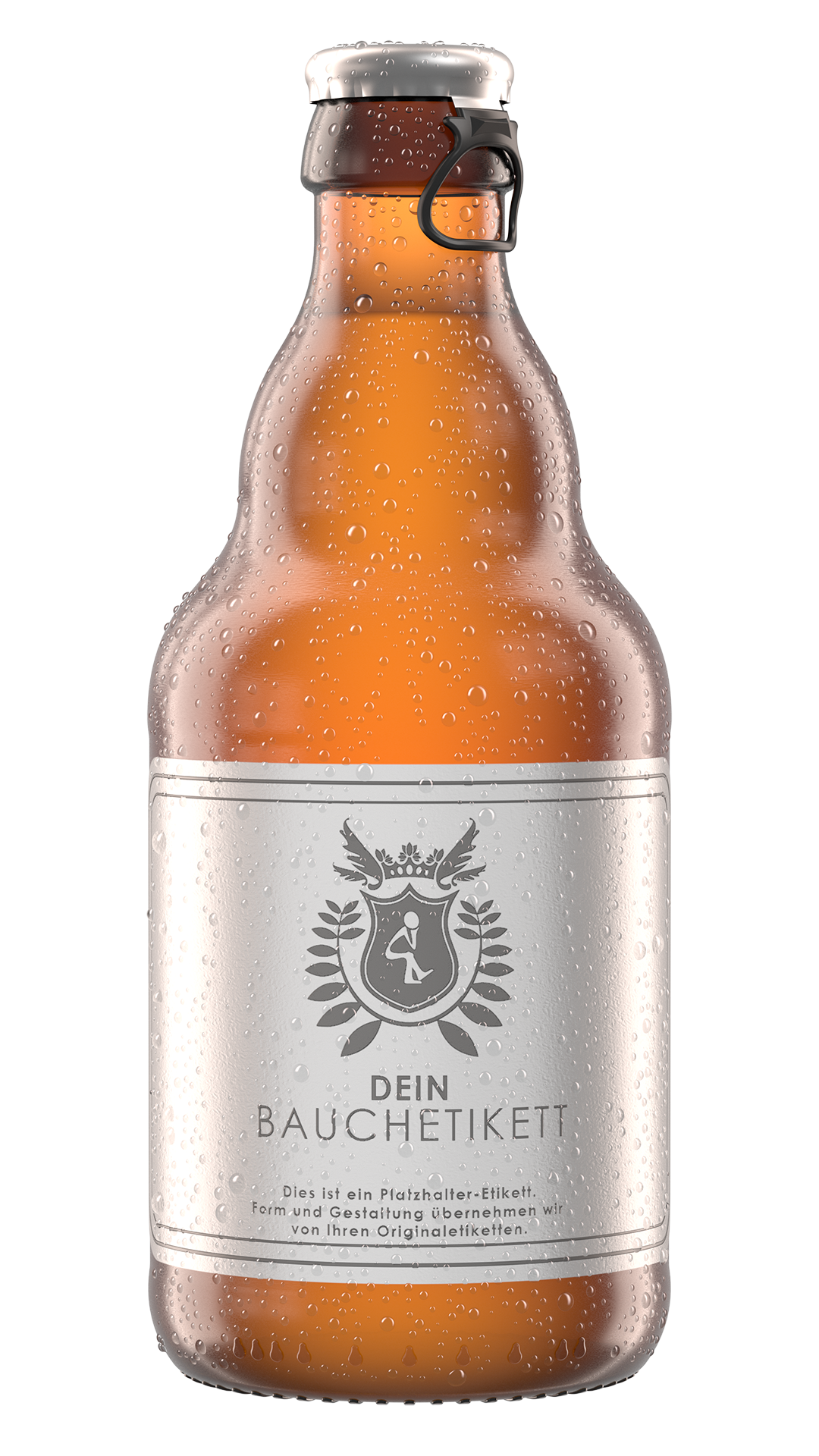 Steinie Kalt mit Tautropfen Rendering Steinie Kalt mit Tautropfen